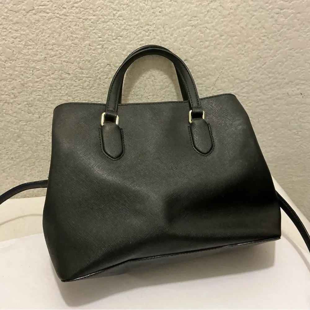 Kate Spade Black Satchel Bag crossbody multi compartment